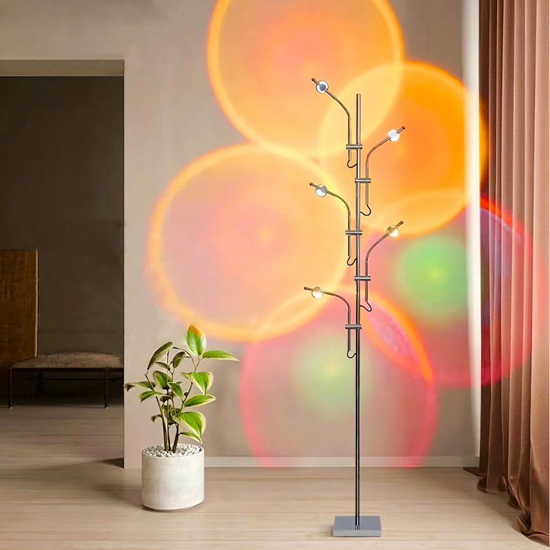 Orren Ellis Fabian 70.9'' LED Tree Floor Lamp Wayfair